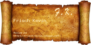 Frisch Kevin névjegykártya